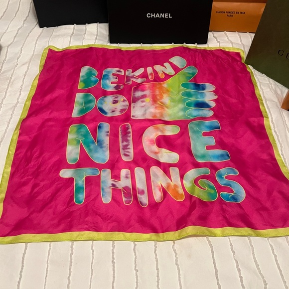 Kurt Geiger silk scarf purchased from Nordstrom - Picture 2 of 2